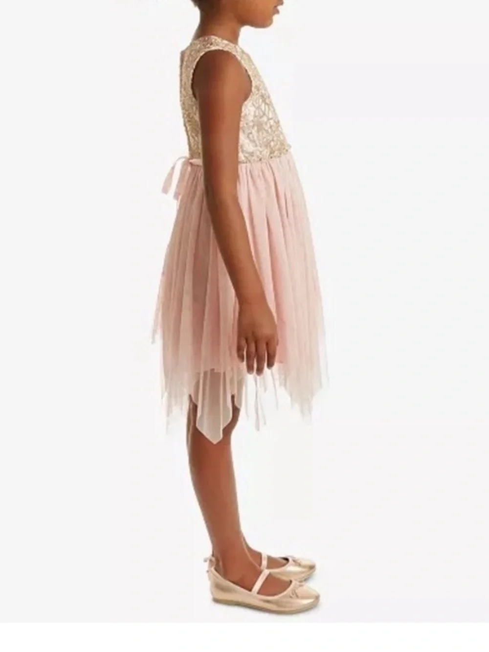 SALE 🛍️ Pink & gold Rare Editions festive formal dress Kids size 5